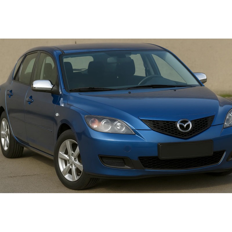 Накладка на дзеркала (2 шт, нерж.) для Mazda 3 2003-2009 рр