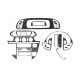 (cdi, 2000-2006) Накладки на панель (Meric) Титан для Mercedes Sprinter W901/902/903/904/905 рр