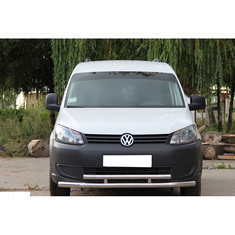 Передній подвійний вус 60 / 48мм (нерж) для Volkswagen Caddy 2010-2015 рр