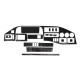 (Tdi, 1995-2000) Накладки на панель (MERIC) Титан для Mercedes Sprinter W901/902/903/904/905 рр