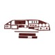 (Tdi, 1995-2000) Накладки на панель (MERIC) Титан для Mercedes Sprinter W901/902/903/904/905 рр