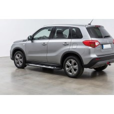 Бокові пороги Sunrise (2 шт., Алюміній) для Suzuki Vitara 2015- рр