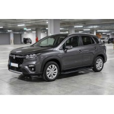 Бокові пороги Bosphorus Black (2 шт., Алюміній) для Suzuki Vitara 2015- рр