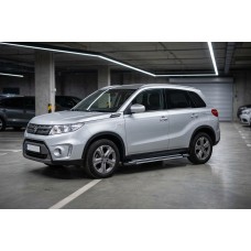 Бокові пороги Rainbow (2 шт., Алюміній) для Suzuki Vitara 2015- рр