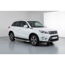 Бокові пороги Allmond White (2 шт., Алюміній) для Suzuki Vitara 2015- рр