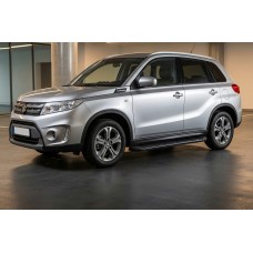 Бокові пороги Tayga Black (2 шт., Алюміній) для Suzuki Vitara 2015- рр