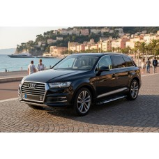 Бокові пороги Sunrise (2 шт., Алюміній) для Ауди Q7 2015-2026 рр