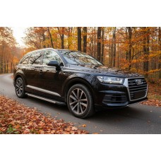 Боковые пороги RedLine V1 (2 шт., алюминий) для Ауди Q7 2015–2026 гг