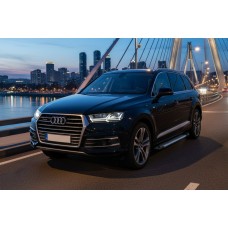 Бокові пороги Line (2 шт., Алюміній) для Ауди Q7 2015-2026 рр