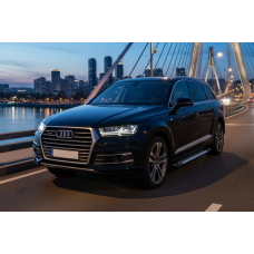 Боковые Подножки Line (2 шт., Алюминий) для Ауди Q7 2015- гг