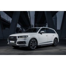 Бокові пороги Duru (2 шт., Алюміній) для Ауди Q7 2015-2026 рр