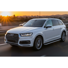 Боковые Подножки Maydos V1 (2 шт., Алюминий и Нержавейка) для Ауди Q7 2015- гг