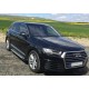 Бокові пороги Allmond Grey (2 шт., Алюміній) для Ауди Q7 2015- рр