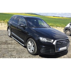 Бокові пороги Fullmond (2 шт., Алюміній) для Ауди Q7 2015-2026 рр