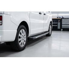 Бокові пороги RedLine V1 (2 шт., Алюміній) Довга база для Fiat Talento 2016- рр