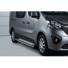 Бокові пороги Rainbow (2 шт., Алюміній) довга база для Fiat Talento 2016- рр