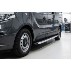 Боковые Подножки Fullmond (2 шт., Алюминий) Длинная База для Fiat Talento 2016- гг
