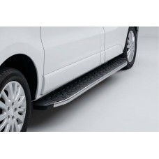 Бокові пороги BlackLine (2 шт., Алюміній) Коротка база для Fiat Talento 2016- рр