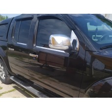 Накладки на Зеркала (2 шт, Пластик) С Поворотником для Nissan Navara 2006-2015 гг
