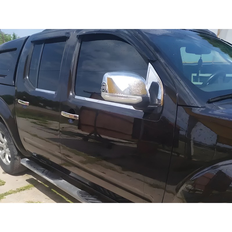 Накладки на Зеркала (2 шт, Пластик) С Поворотником для Nissan Navara 2006-2015 гг