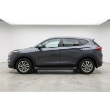 Бокові пороги Allmond Black (2 шт., Алюміній) для Hyundai Tucson TL 2016-2021 рр