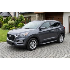 Бокові пороги Duru (2 шт., Алюміній) для Hyundai Tucson TL 2016-2021 рр