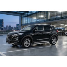 Бокові пороги Maya (2 шт., Алюміній) для Hyundai Tucson TL 2016-2021 рр