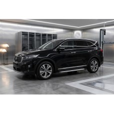 Бокові пороги Line (2 шт., Алюміній) для Kia Sorento III UM 2014-2020 рр