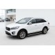 Боковые Подножки Maydos V1 (2 шт., Алюминий и Нержавейка) для Kia Sorento III UM 2014-2020 гг