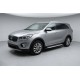 Боковые пороги Allmond Grey (2 шт., алюминий) для Kia Sorento III UM 2014-2020 гг