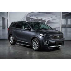 Бокові пороги BlackLine (2 шт., Алюміній) для Kia Sorento III UM 2014-2020 рр