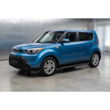 Бокові пороги Bosphorus Black (2 шт., Алюміній) для Kia Soul II 2013-2018 рр