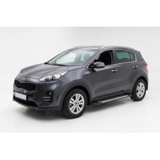 Боковые Подножки Line (2 шт., Алюминий) для Kia Sportage 2015-2021 гг
