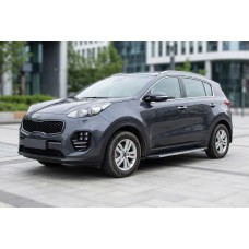 Боковые Подножки Duru (2 шт., Алюминий) для Kia Sportage 2015-2021 гг