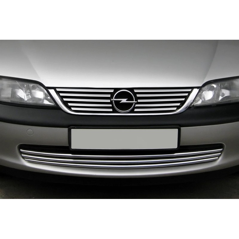 Хромированные Накладки на Решетку (Нержавейка) для Opel Vectra B 1995-2002 гг