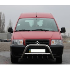 Кенгурятник WT003 (нерж) d51, без надписи для Citroen Jumpy 1996-2007 гг