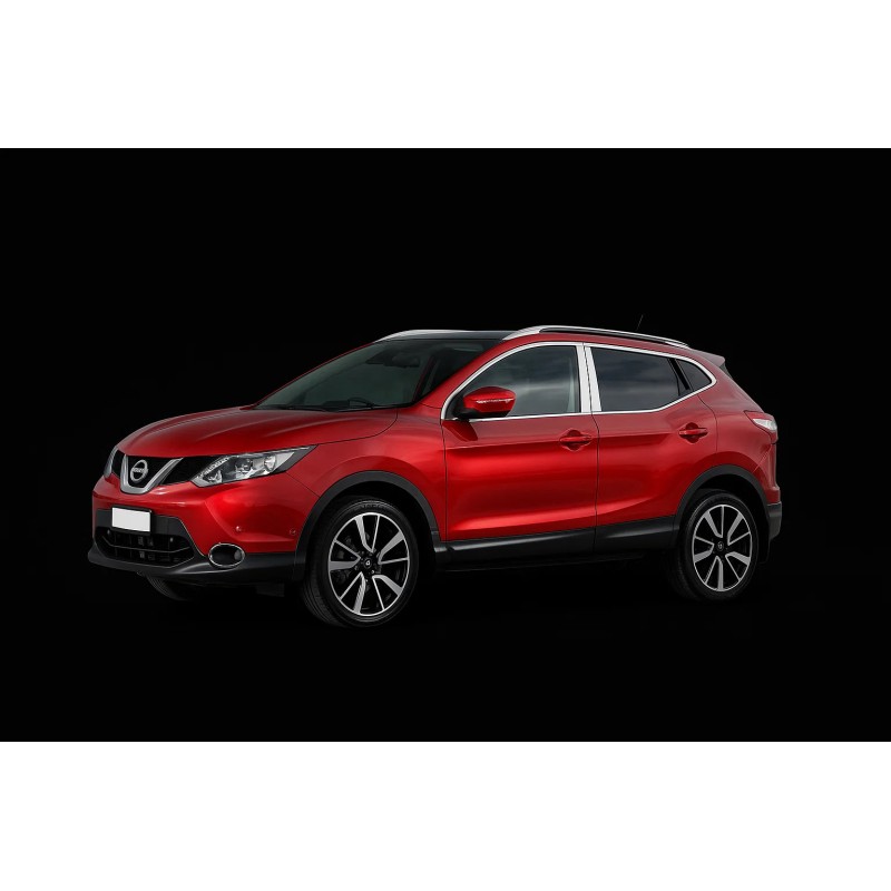 Хромированные Накладки на Дверные Стойки (4 шт, Нерж Сталь) для Nissan Qashqai 2014-2021 гг Хромированные Накладки на Дверные Стойки (4 шт, Нерж Сталь) для Nissan Qashqai 2014-2021 гг
