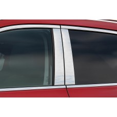 Хром дверных стоек (4 шт, нерж) для Nissan Qashqai/Rogue Sport 2014-2021 гг