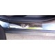 Накладки на пороги Carmos V1 (4 шт, сталь) для Peugeot 307