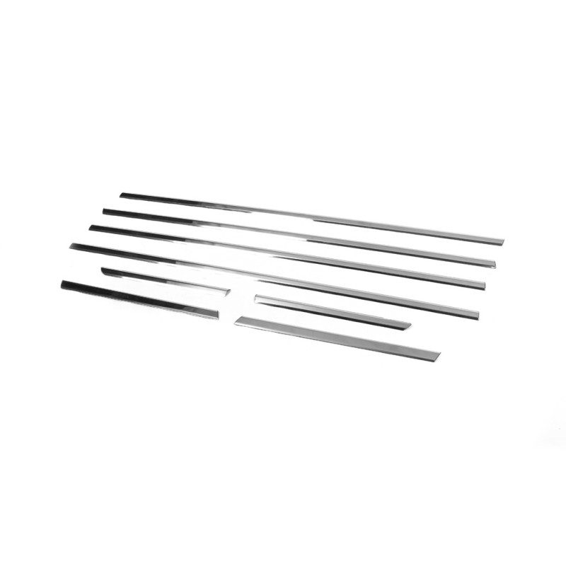 Окантовка окон (6 шт, нерж) для Mitsubishi Outlander 2006-2012 гг