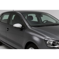 Накладки на дзеркала HB (2 шт., нерж) для Volkswagen Polo 2010-2017 рр