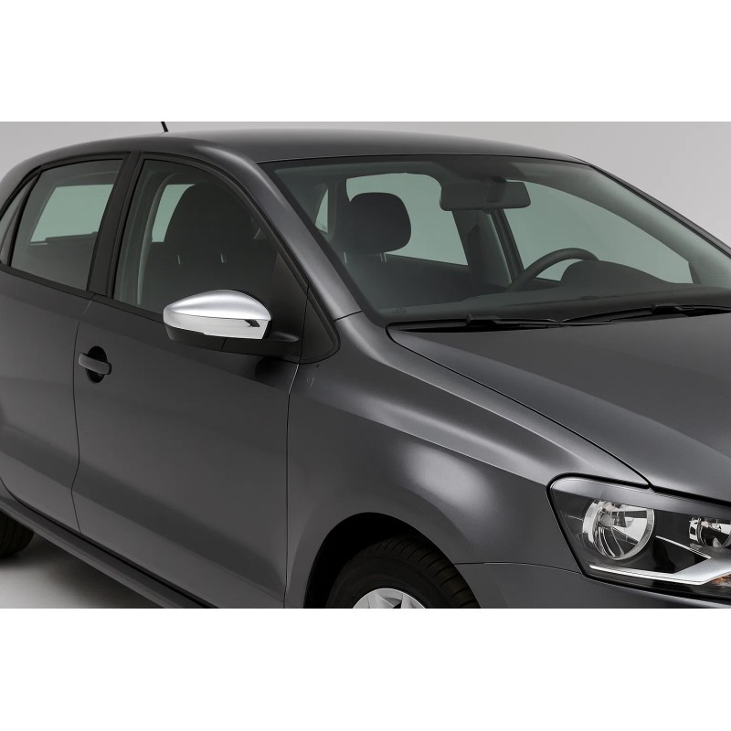 Накладки на дзеркала HB (2 шт., нерж) для Volkswagen Polo 2010-2017 рр