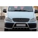 Кенгурятник WT003 с дугами (нерж.) для Mercedes Vito W639 2004-2014 гг