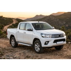 Боковые Подножки Line (2 шт., Алюминий) для Toyota Hilux 2015- гг