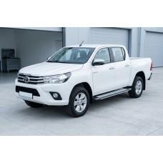 Боковые Подножки Rainbow (2 шт., Алюминий) для Toyota Hilux 2015- гг
