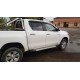 Боковые пороги Allmond Grey (2 шт., алюминий) для Toyota Hilux 2015- гг