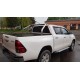 Боковые пороги Allmond Grey (2 шт., алюминий) для Toyota Hilux 2015- гг