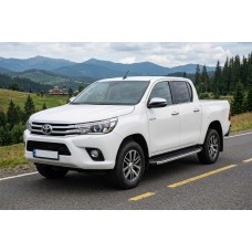 Боковые Подножки Fullmond (2 шт., Алюминий) для Toyota Hilux 2015- гг