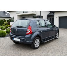 Боковые Подножки Maya V1 (2 шт., Алюминий) для Dacia Sandero 2007-2013 гг