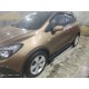 Боковые пороги Maya V1 (2 шт., алюминий) для Opel Mokka 2012-2021 гг